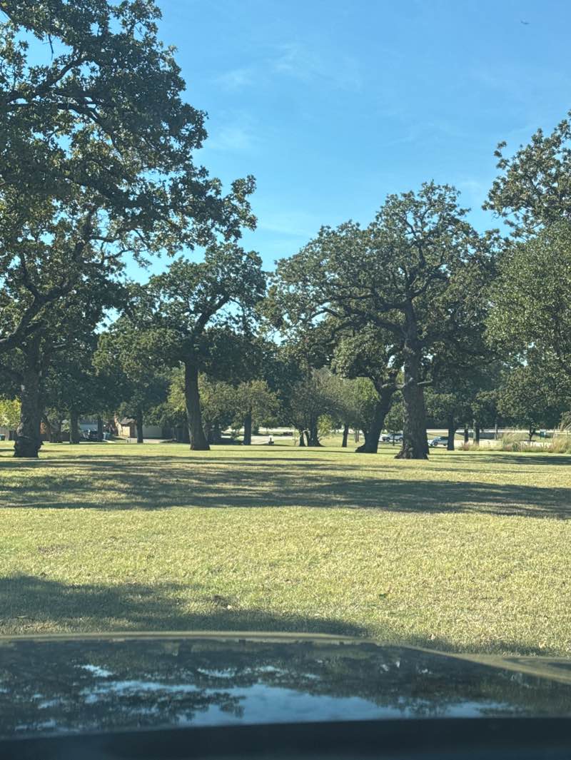 walking near me in Westchester Park in autumn