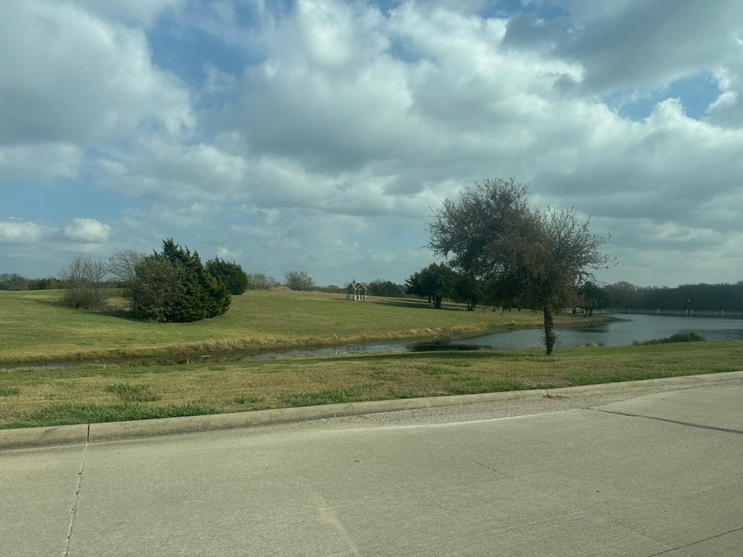 walking near me in Bluebonnet Park in autumn