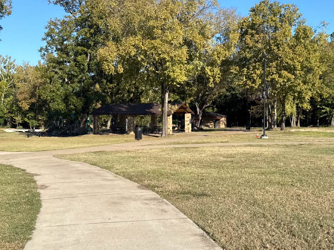walking near me in Lindale Baseball-Softball Complex in autumn