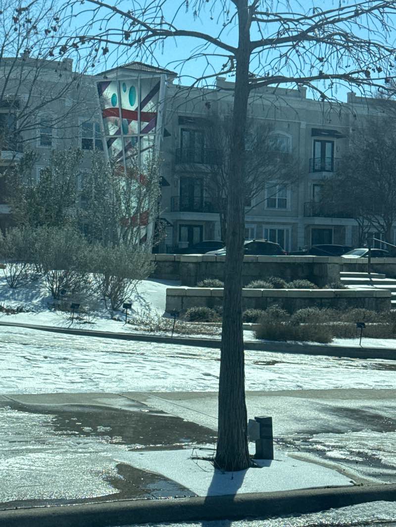 walking near me in Stormy Plaza in winter