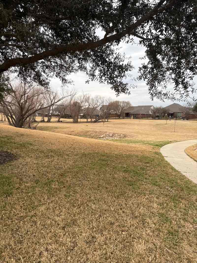 walking near me in Crawford Farms Park in winter