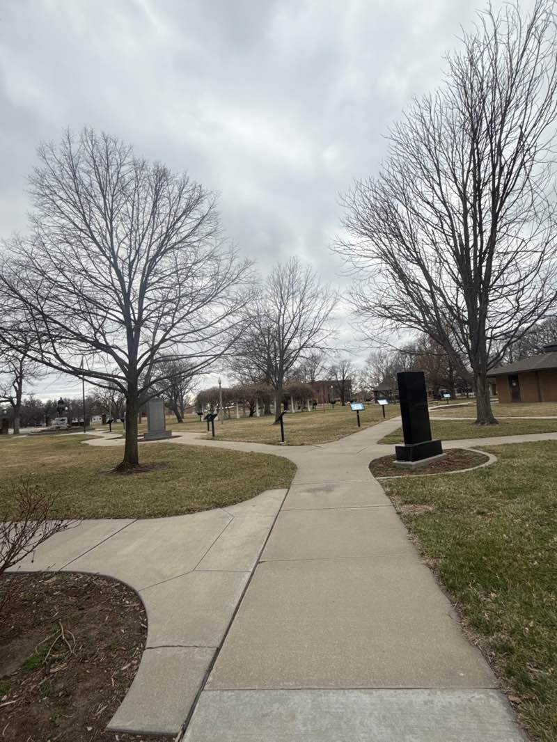 walking near me in Memorial Park in winter