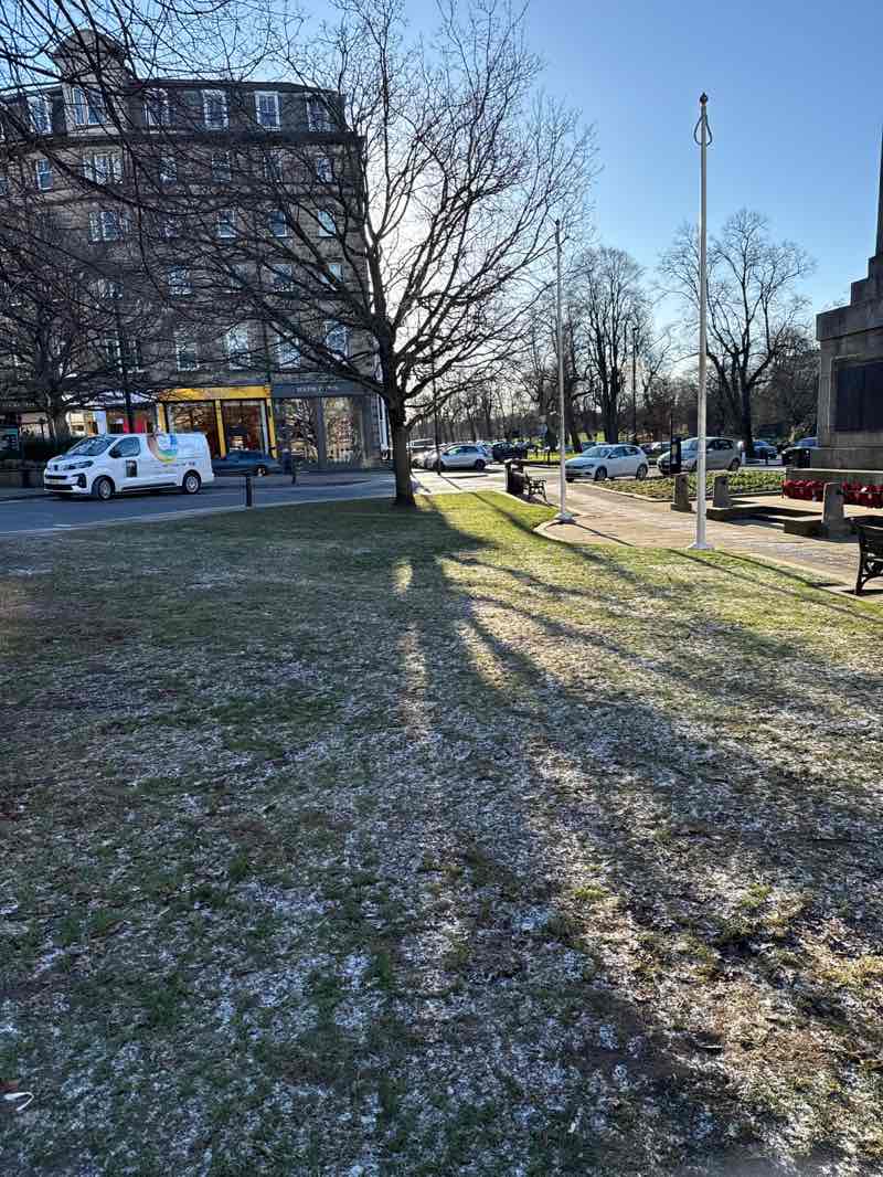 walking near me in Prospect Square in winter