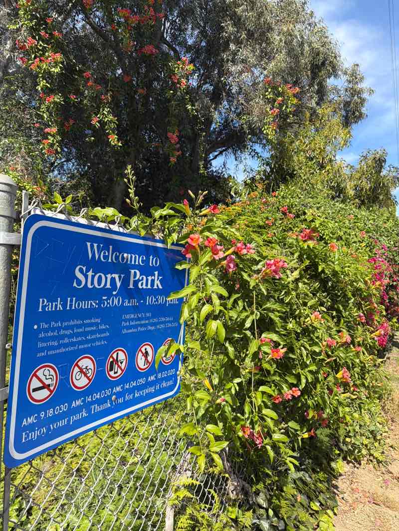 walking near me in Story Park in spring