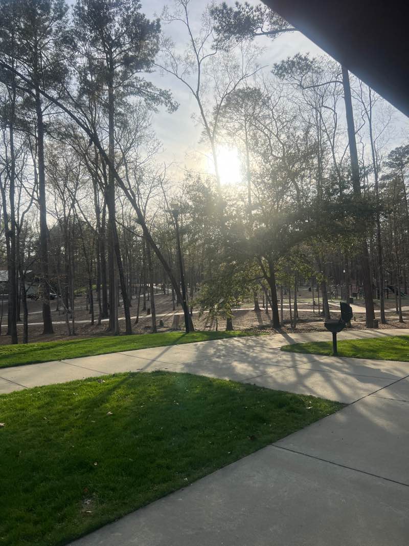 walking near me in Irmo Community Park in spring