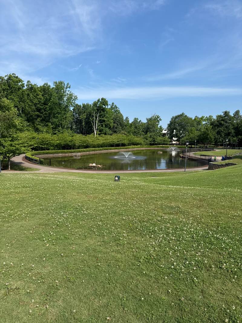 walking near me in Legacy Park in summer
