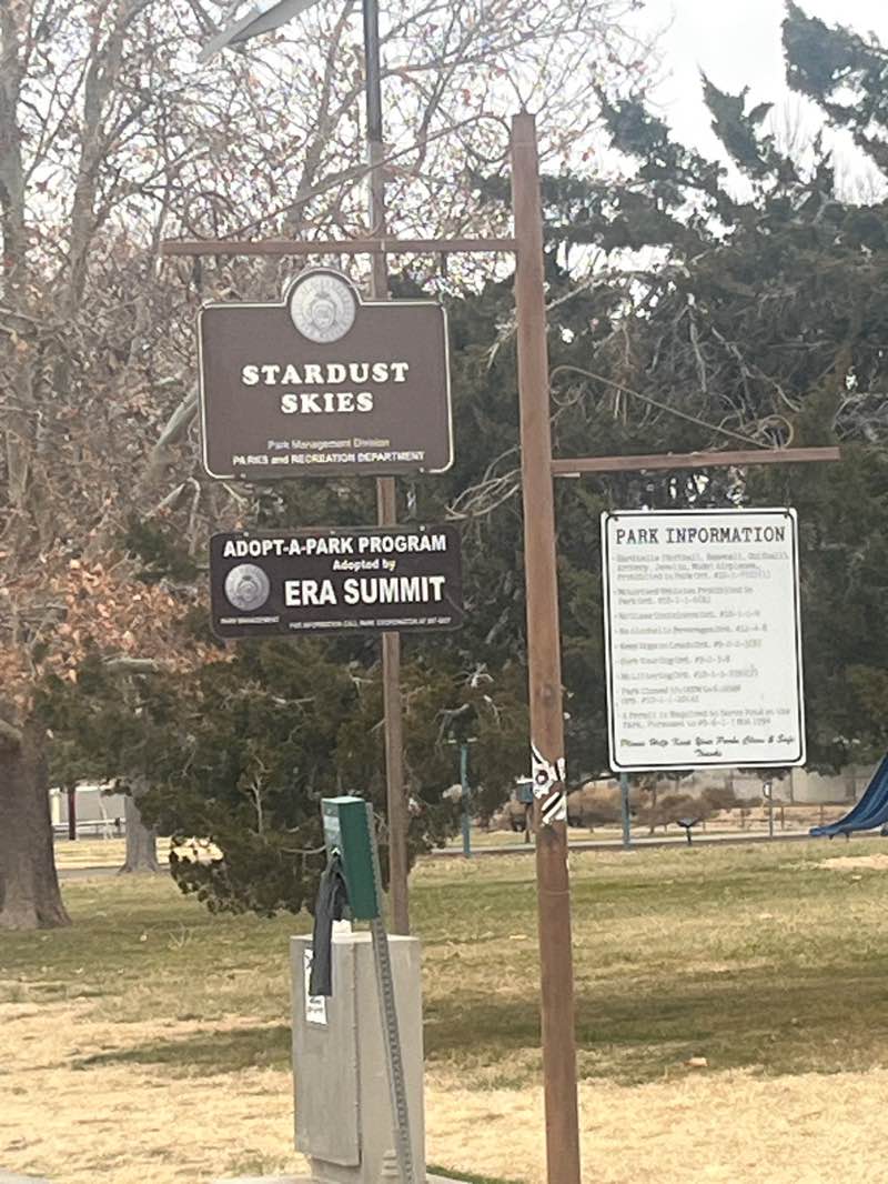 walking near me in Stardust Skies Park in winter