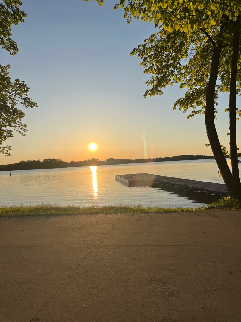 walking near me in Fischer County Park in spring