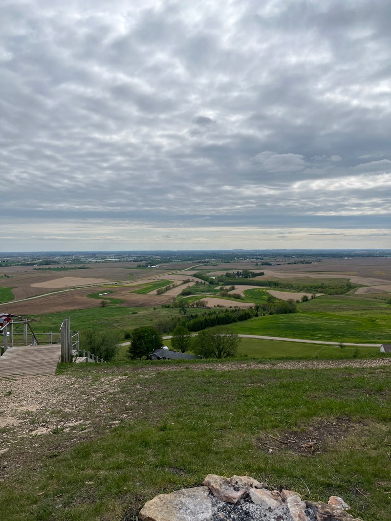 walking near me in Platteville Mound Park in spring