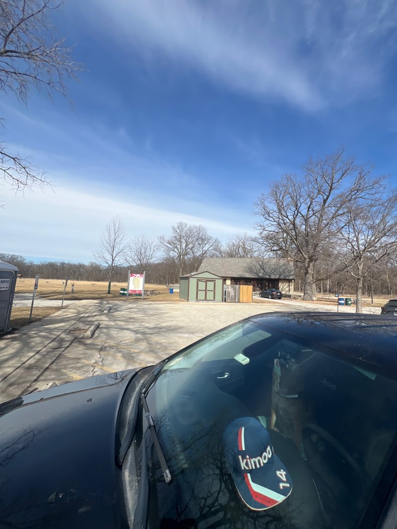walking near me in Thatcher Woods Pavilion in winter