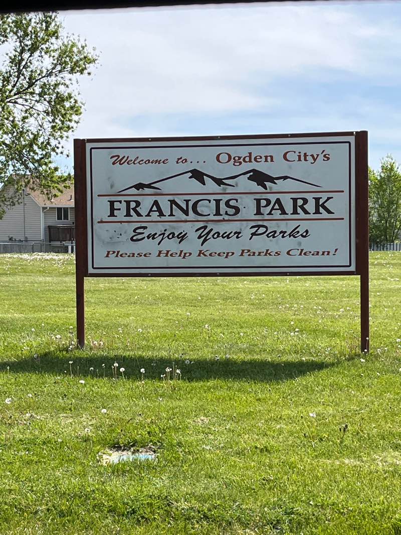 walking near me in Francis Park in spring