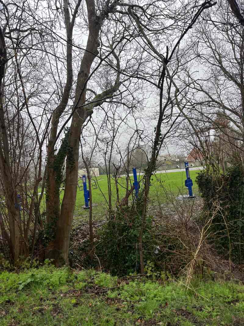 walking near me in St. Dunstan’s Recreation Ground in winter