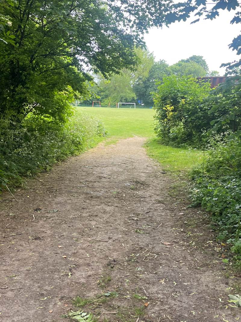 walking near me in The recreation ground in summer