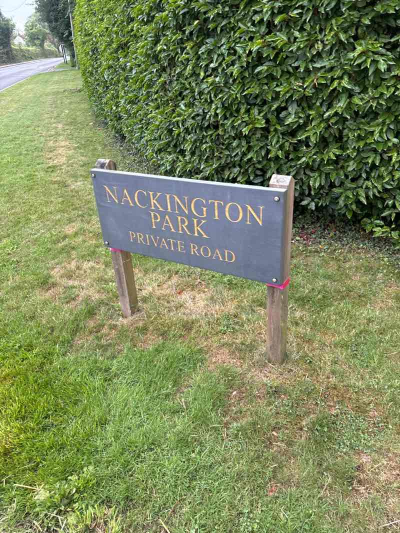 walking near me in Nackington Park in autumn