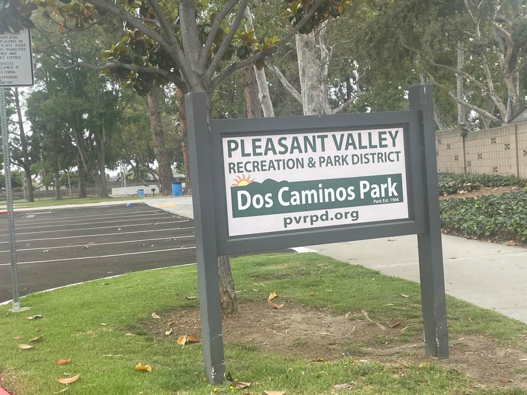 walking near me in Dos Caminos Park in spring