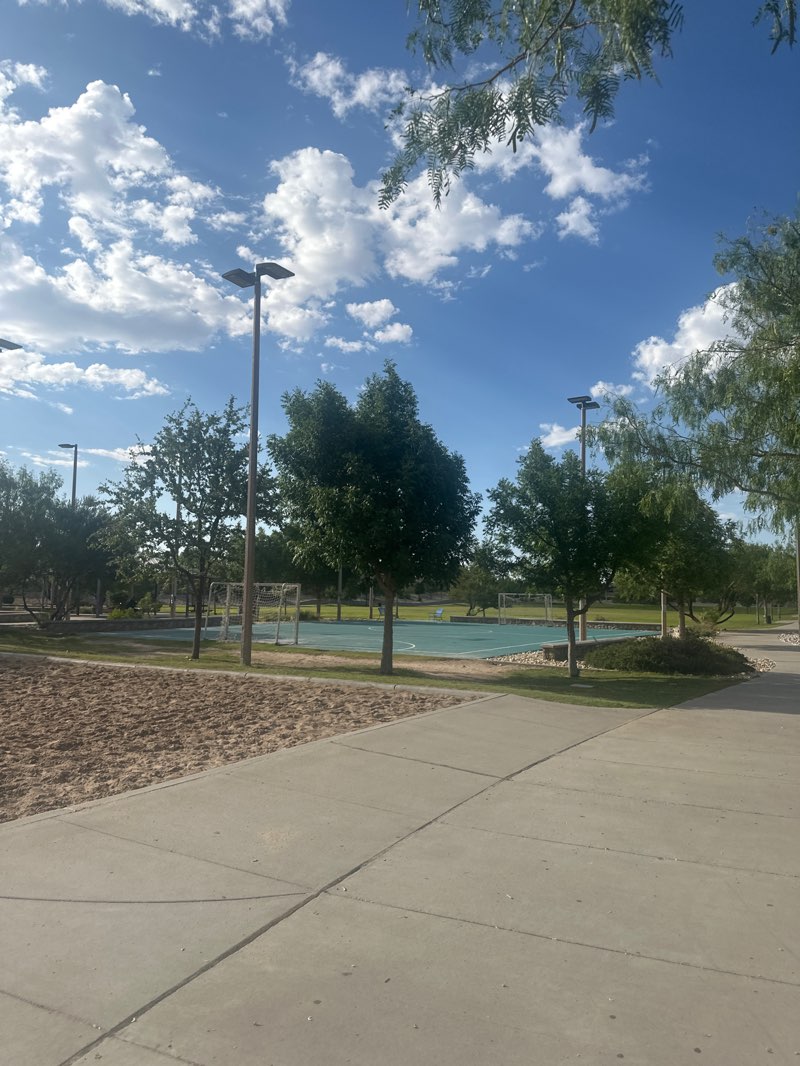 walking near me in John Lyons Park in summer