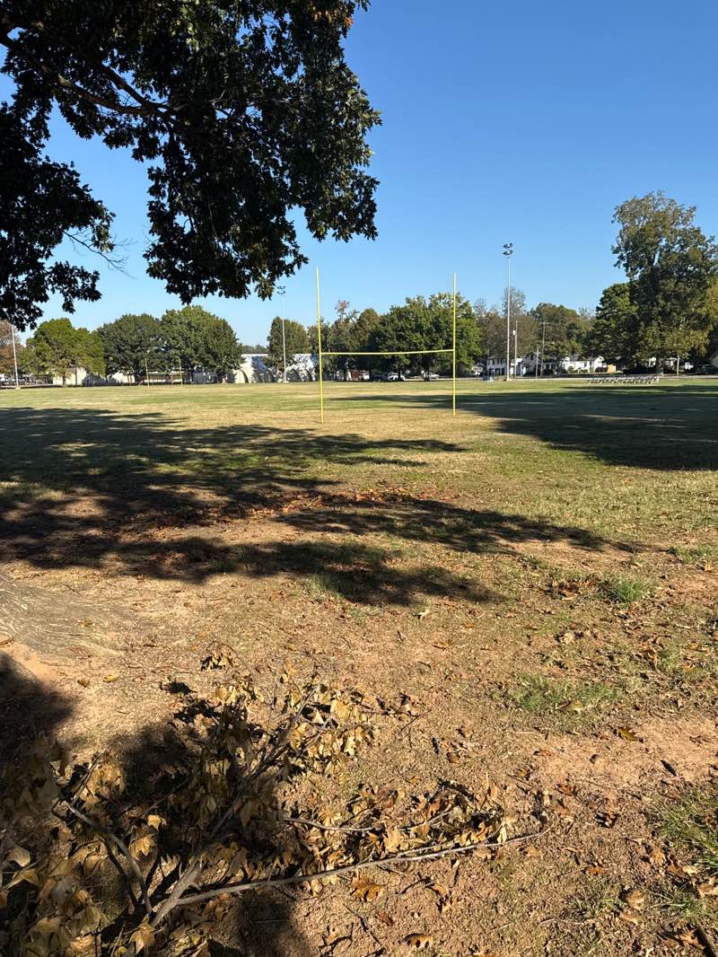 walking near me in A. C. Steere Park in autumn