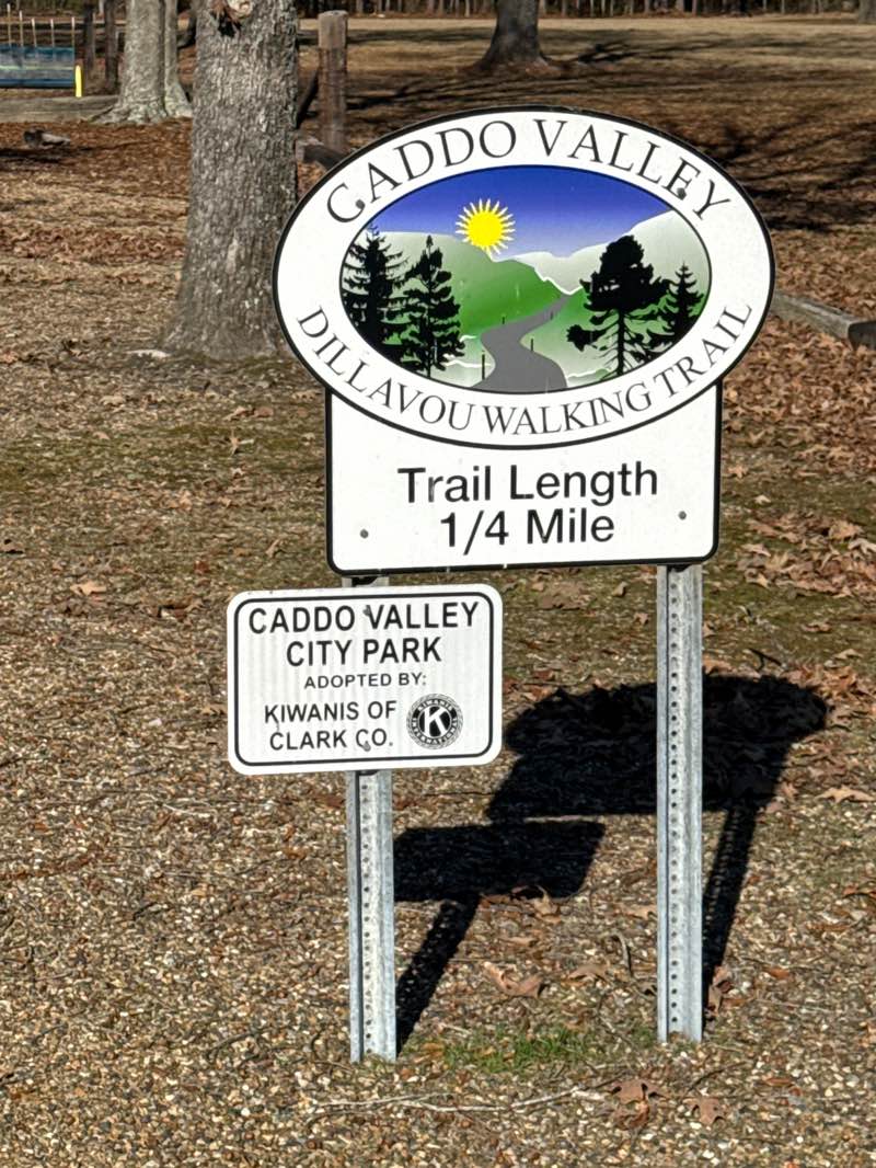 walking near me in Caddo Valley City Park in winter