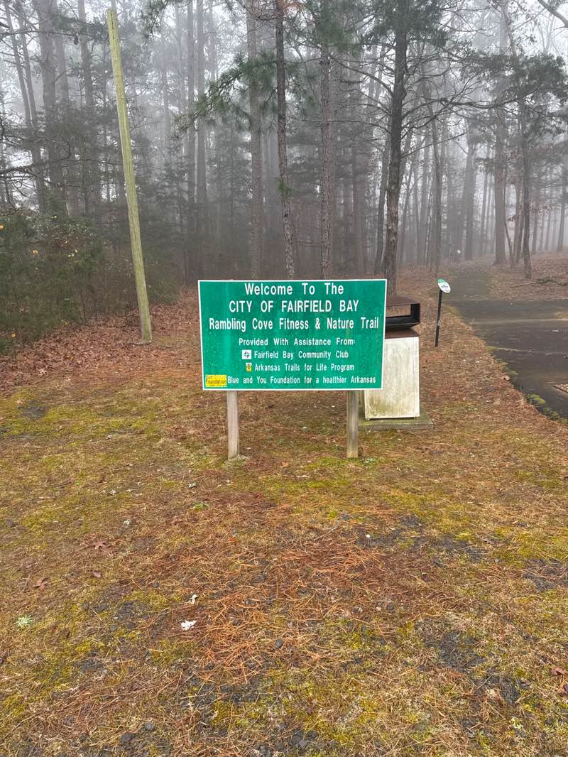 walking near me in Fairfield Bay Walking Trail in winter