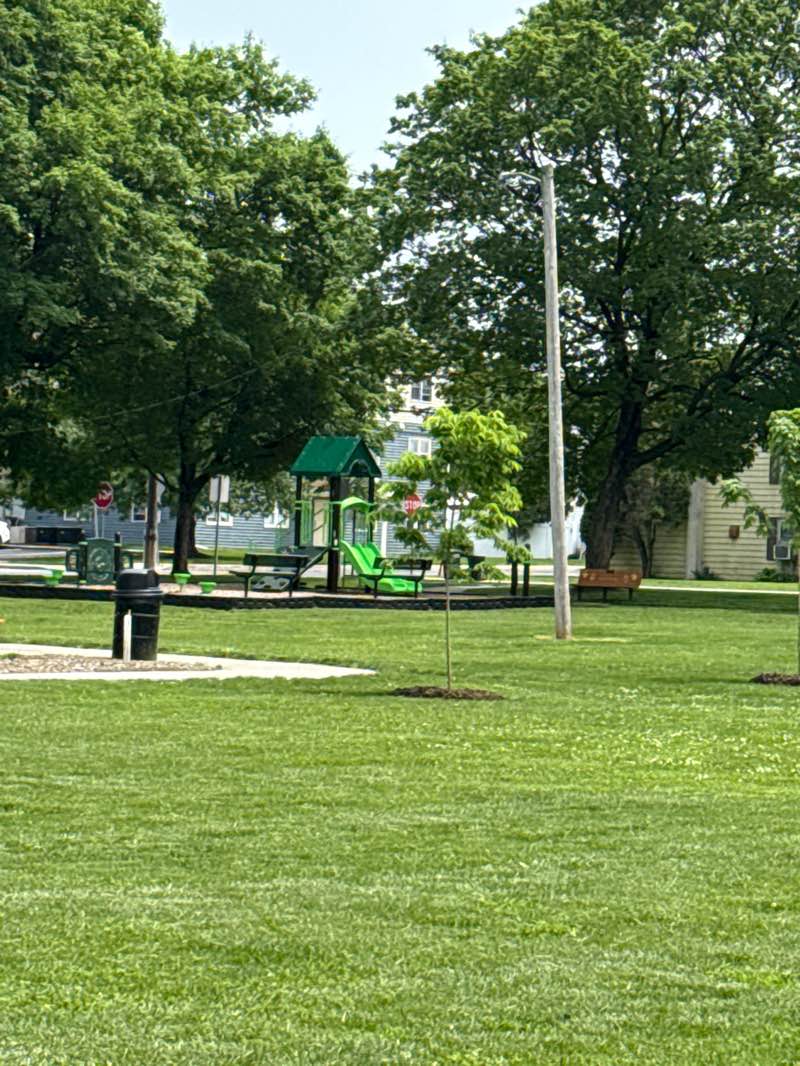 walking near me in Finkenbinder Park in spring