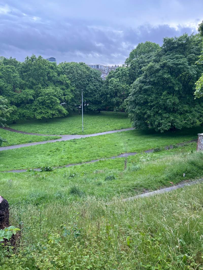 walking near me in Bon Accord Terrace Gardens in summer