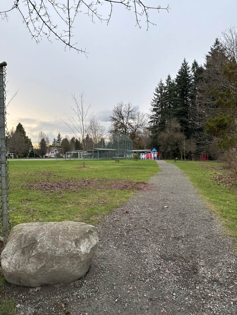 walking near me in Charles Rummel Park in winter