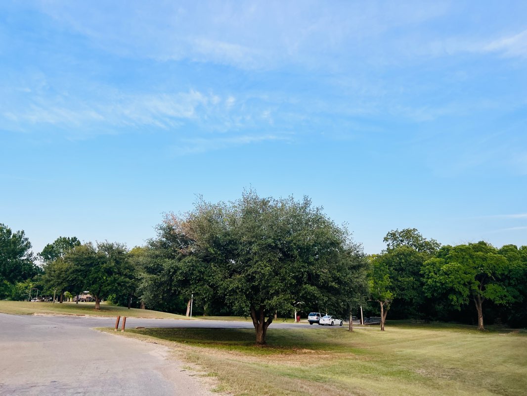 walking near me in Lockhart City Park in winter