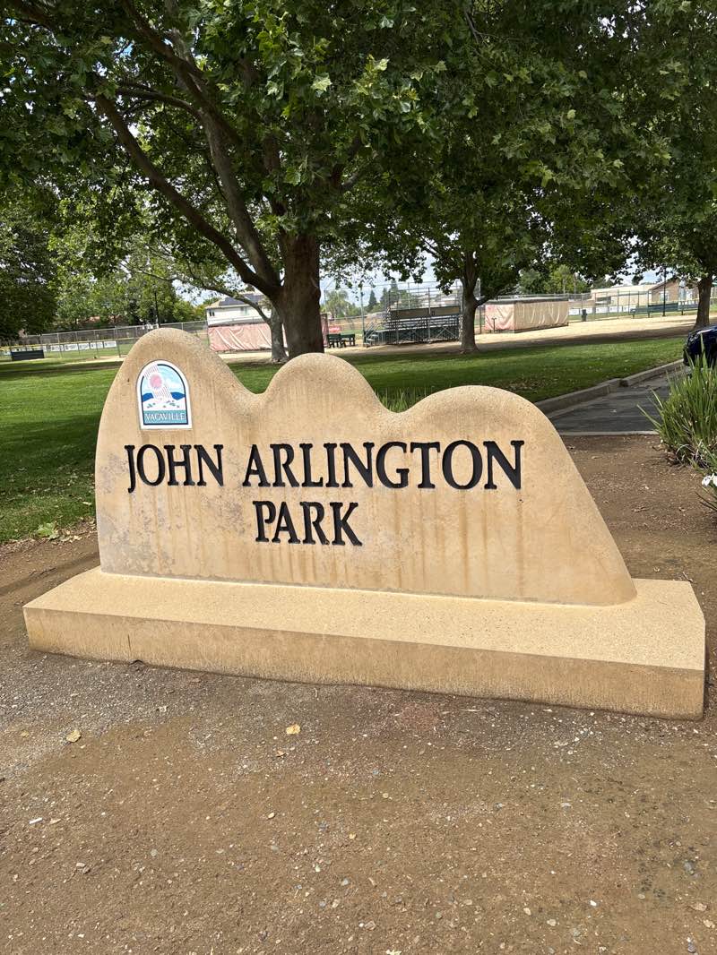 walking near me in John Arlington Park in spring