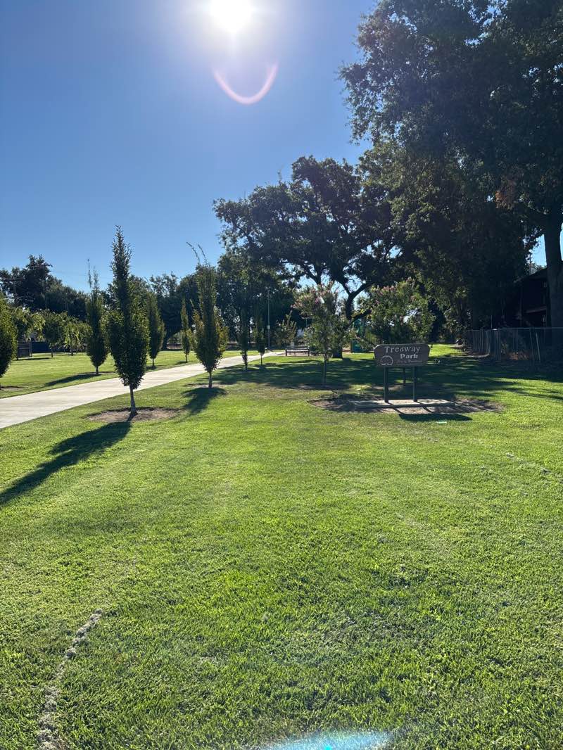 walking near me in Tredway Park in summer