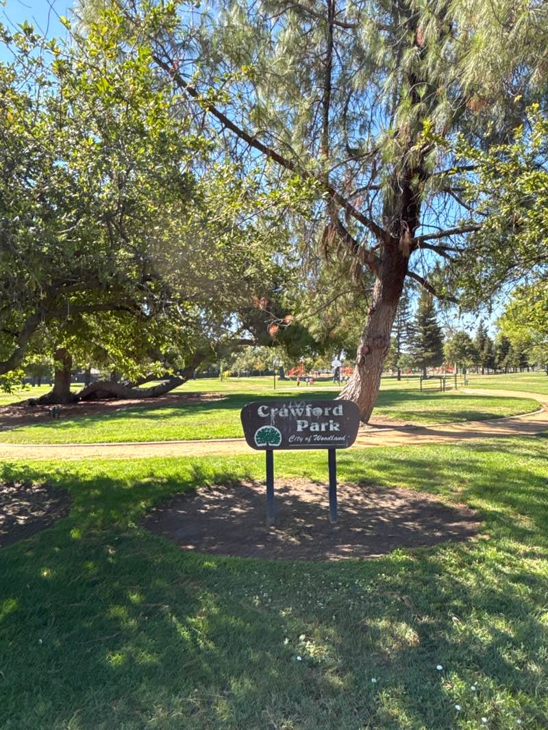 walking near me in William Crawford Senior Park in summer