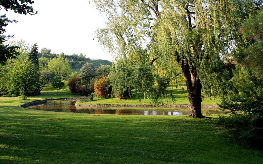 walking near me in Centennial Park in autumn