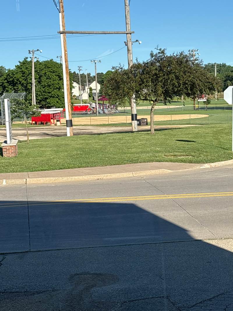 walking near me in City Ball Park in summer