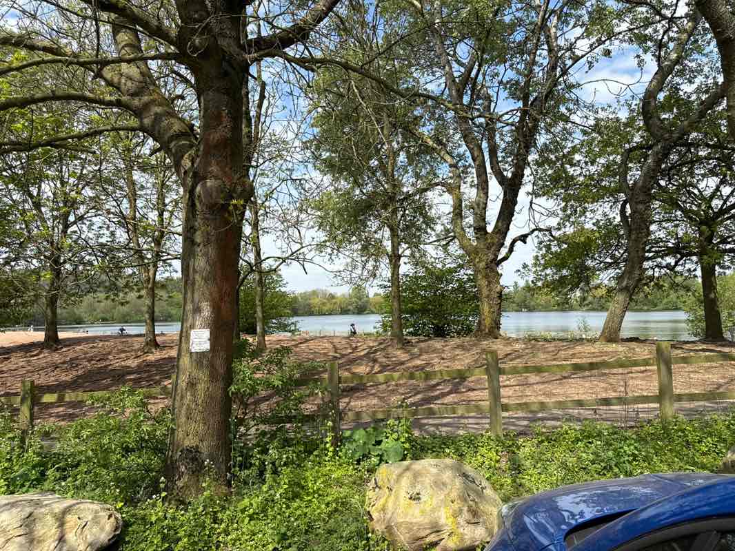 walking near me in Westport Lake Park in spring