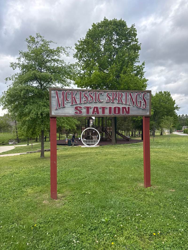 walking near me in McKissick Park in spring