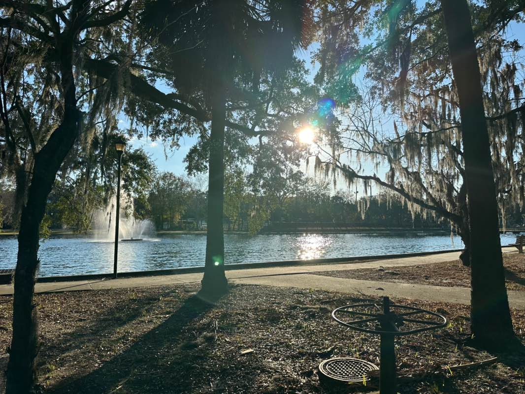 walking near me in Daffin Park in winter
