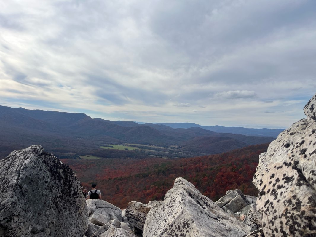 walking near me in James River Face Wilderness in autumn