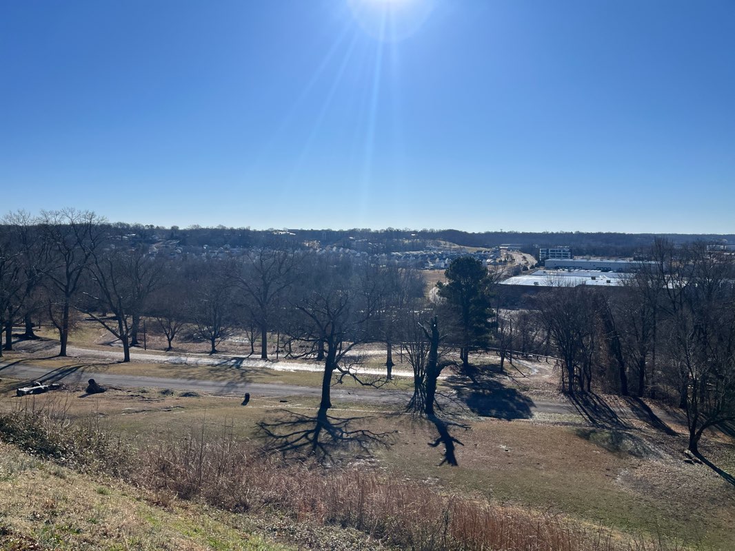 walking near me in Richmond National Battlefield Park in winter