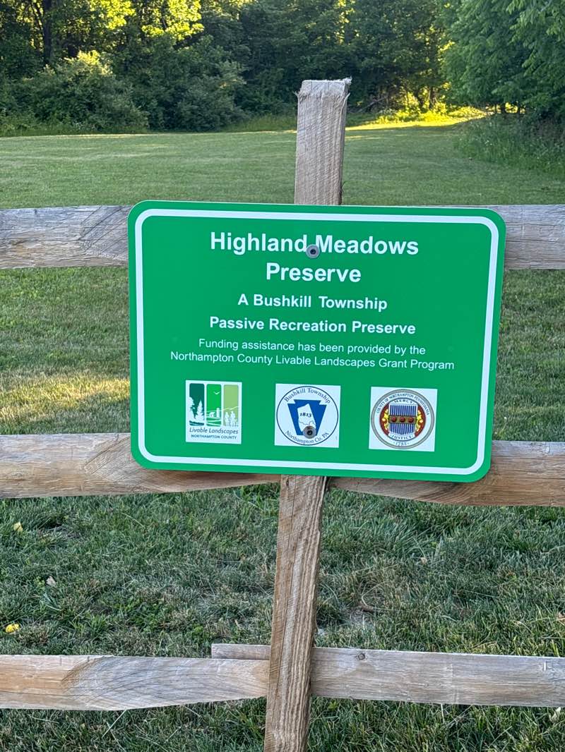 walking near me in Highlands Meadows Preserve in summer