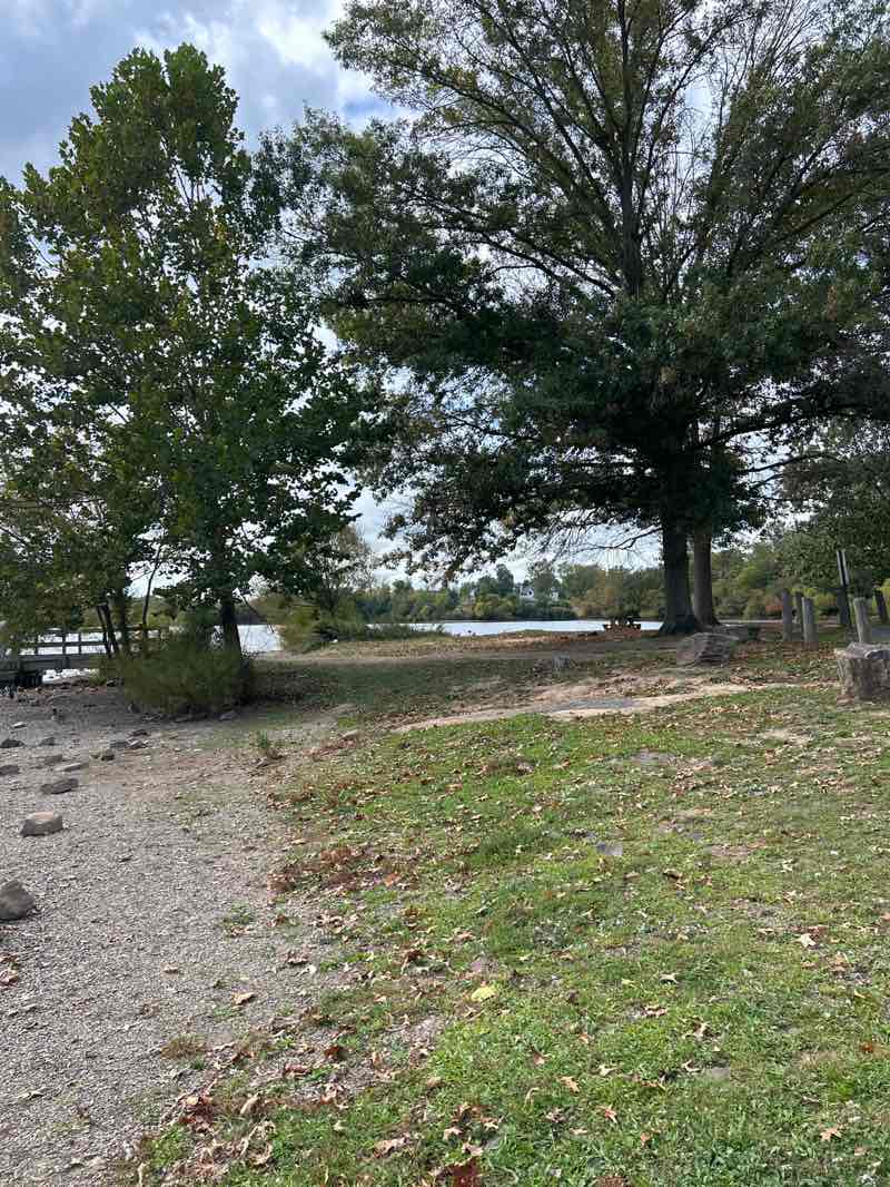 walking near me in Core Creek Park in autumn