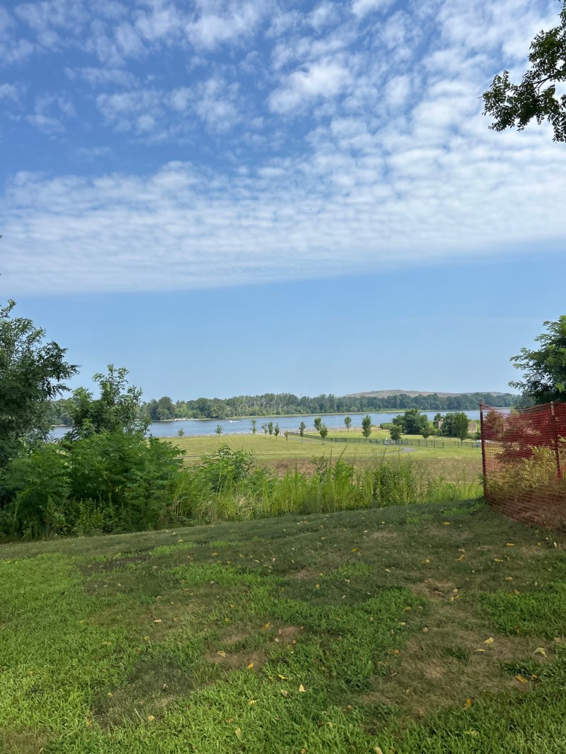 walking near me in John A. Roebling Park in autumn