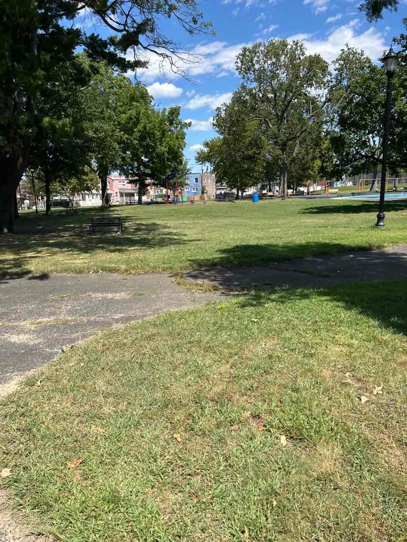 walking near me in Dudley Grange Park in autumn