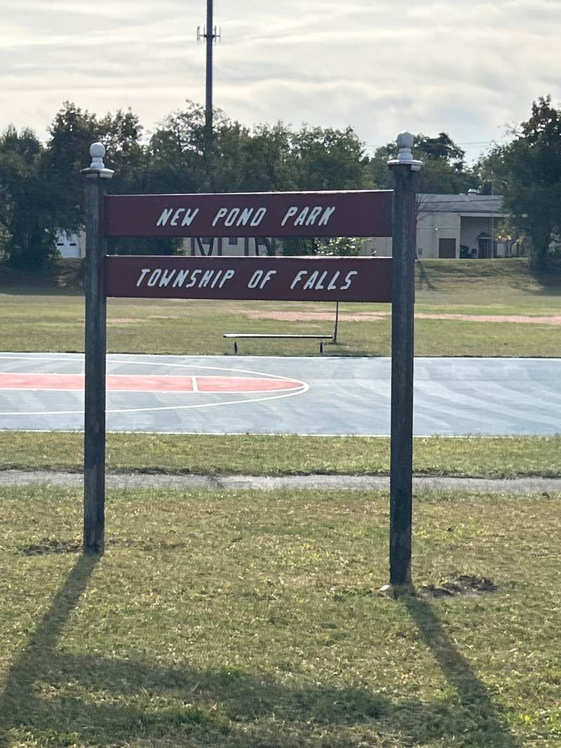 walking near me in New Pond Park in autumn