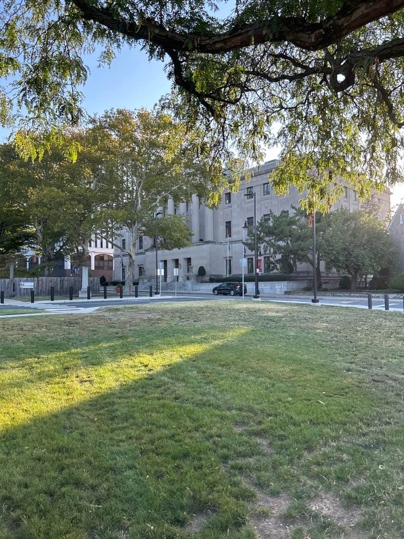 walking near me in Stacey Park in autumn