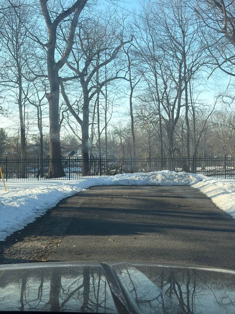 walking near me in Oaklyn Veterans Memorial Park in winter