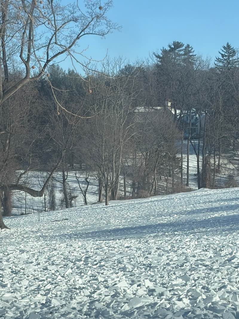walking near me in Harford Park in winter