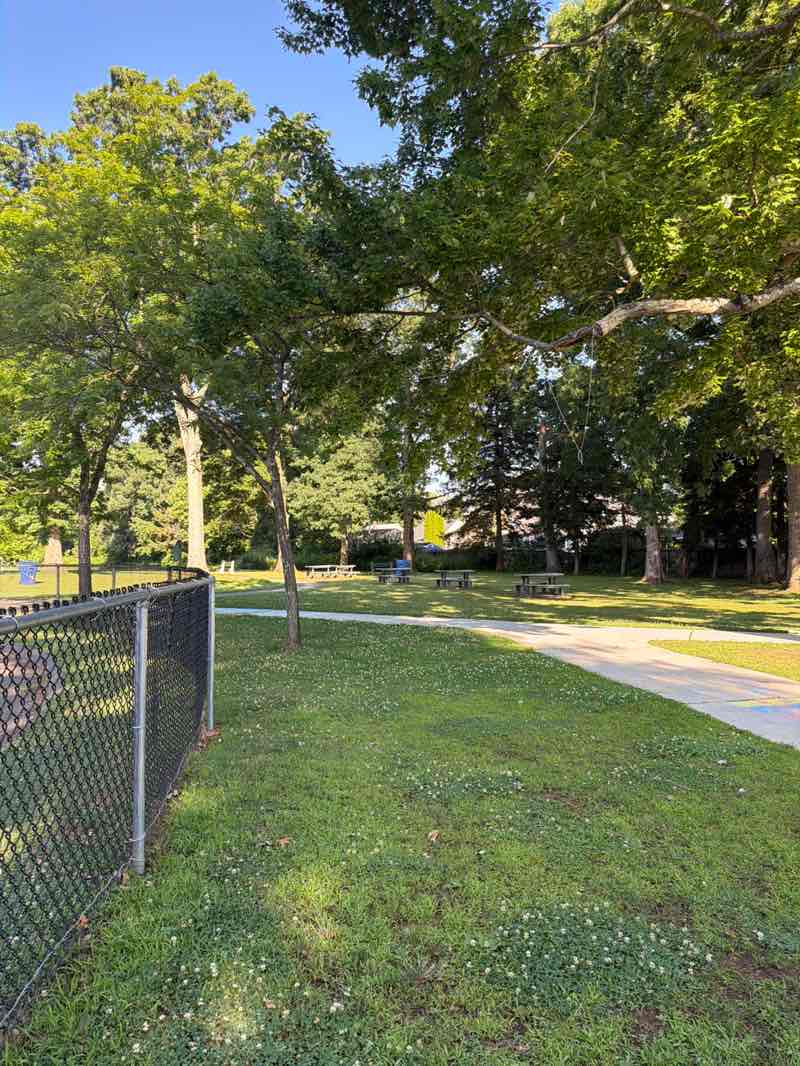 walking near me in Town Plot Park in summer