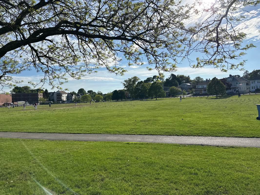 walking near me in Ingleside Park in spring