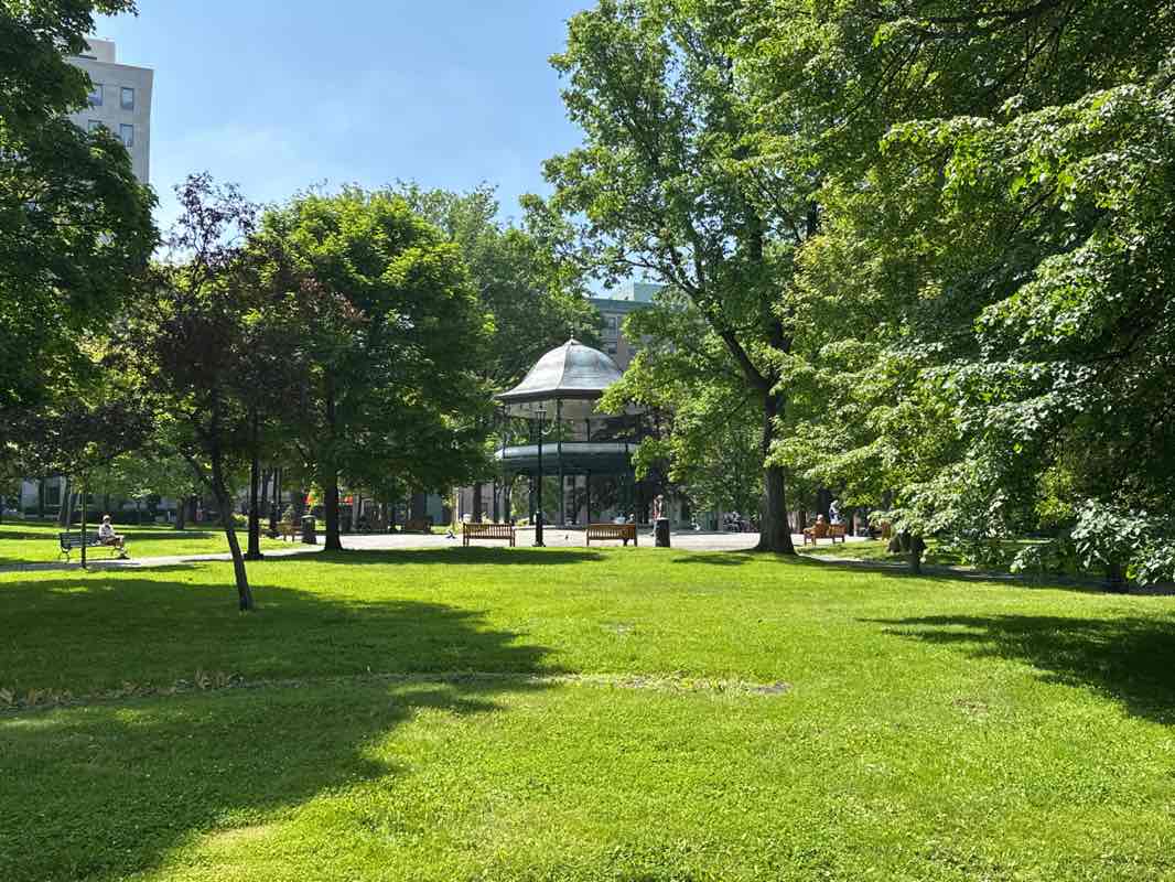 walking near me in King Square in summer