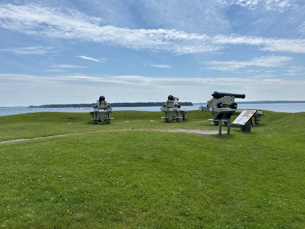 walking near me in St. Andrews Blockhouse National Historic Site in summer