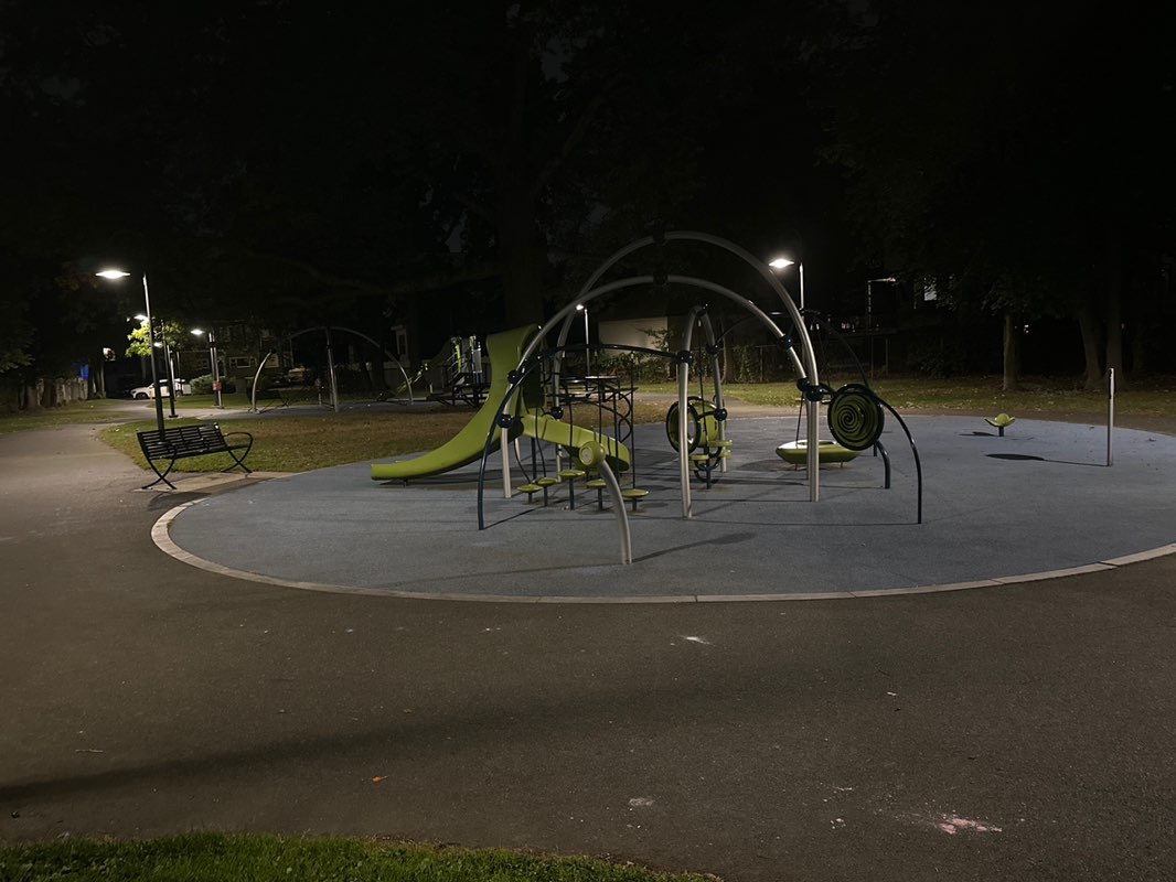 walking near me in Magoun Park in autumn